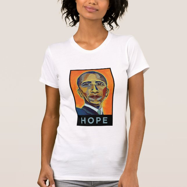 Barack Obama - Hope - Customised T-Shirt (Front)