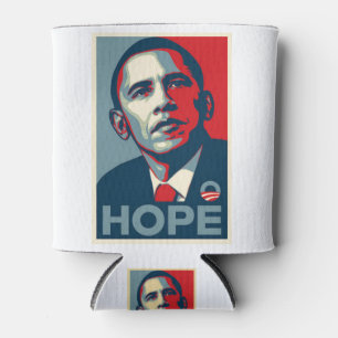Barack Obama Hope Poster Can Cooler
