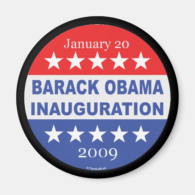 Barack Obama Inauguration Magnet (Front)