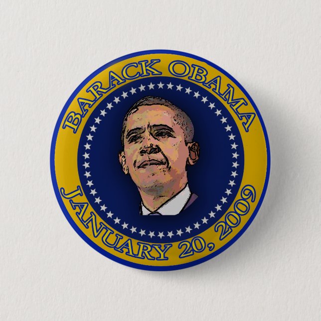 Barack Obama Inauguration Seal Souvenir 6 Cm Round Badge (Front)
