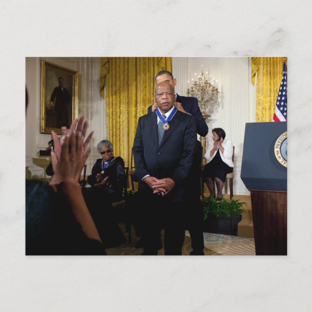 Barack Obama & John Lewis Postcard (Front)