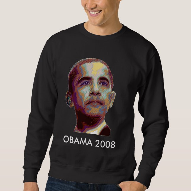 Barack Obama Long Sleeve Sweatshirt (Front)
