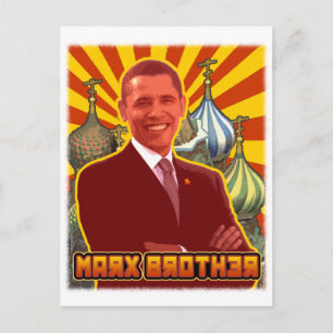 Barack Obama: Marx Brother Postcard
