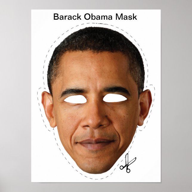 Barack Obama Mask Poster (Front)