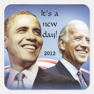 BARACK OBAMA, NEW DAY stickers