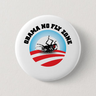 Barack Obama No Fly Zone 6 Cm Round Badge