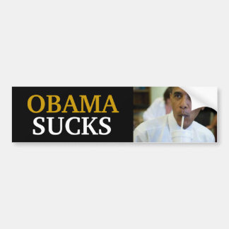 BARACK OBAMA - OBAMA SUCKS BUMPER STICKER