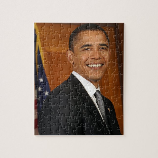 Barack Obama Official Portrait Jigsaw Puzzle (Vertical)