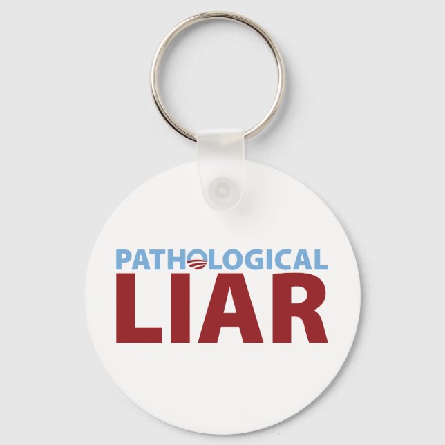 Barack Obama: Pathological Liar Key Ring (Front)