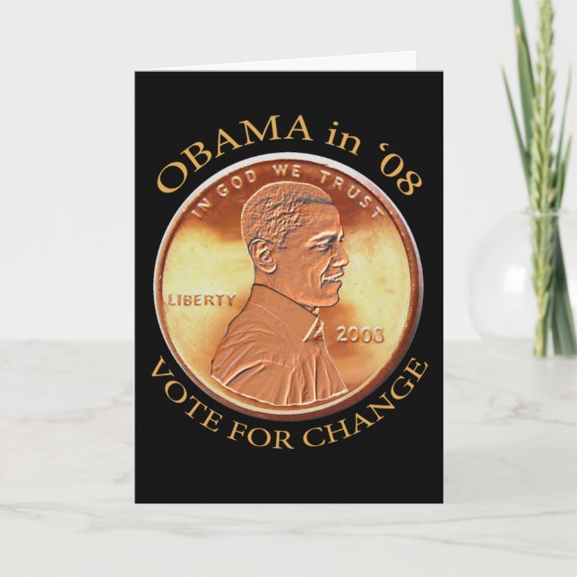 Barack Obama Penny Card (Front)
