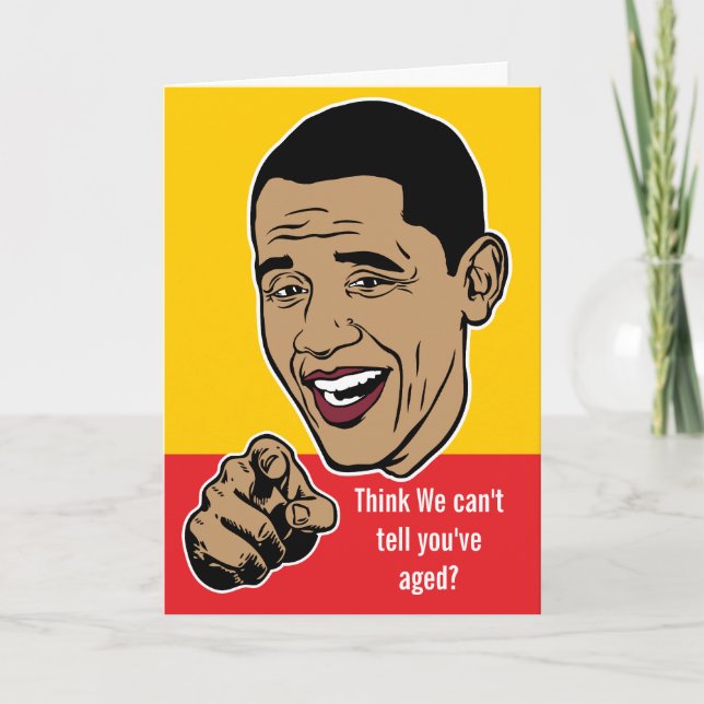 Barack Obama Personalised Card (Front)