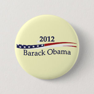 Barack Obama Pin/Button 6 Cm Round Badge