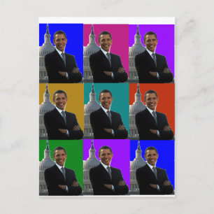Barack Obama POPART . T-shirts & Gifts Postcard