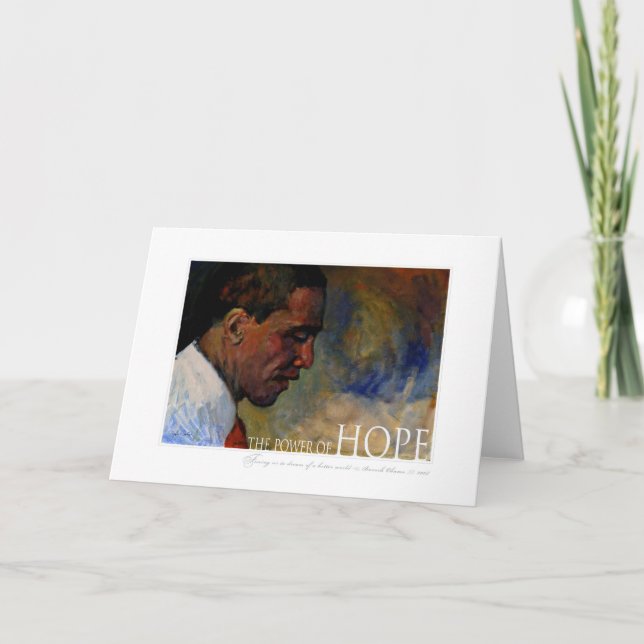 Barack Obama Portrait Card (Front)
