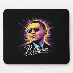 Barack Obama President Portrait Patriotic Mouse Pad
