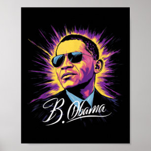 Barack Obama President Portrait Patriotic Poster