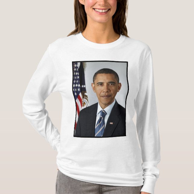 Barack Obama Presidential Portrait T-Shirt (Front)