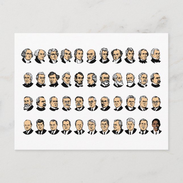 Barack Obama - Presidents Of The United States Postcard (Front)