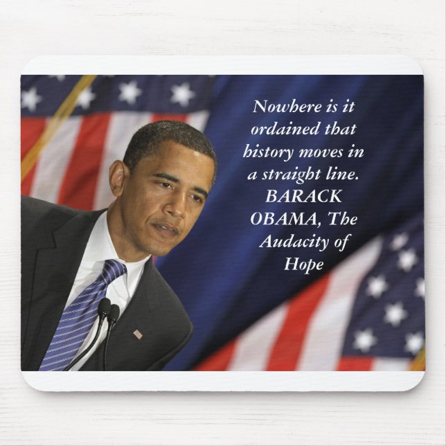 Barack Obama Quote on History Mouse Pad (Front)