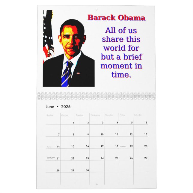 Barack Obama Quotes Calendar (Jun 2026)