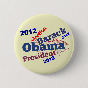 Barack Obama Re-Election Cloud Button