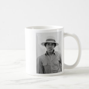 Barack Obama Retro Vintage Young Obama Smoking In Coffee Mug