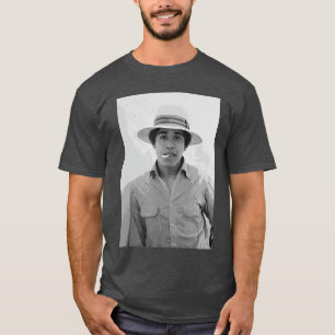 Barack Obama Retro Vintage Young Obama Smoking in T-Shirt