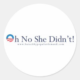 Barack Obama Round Sticker