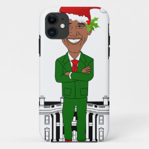 barack obama santa claus Case-Mate iPhone case