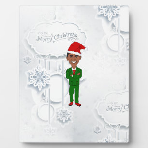 barack obama santa plaque