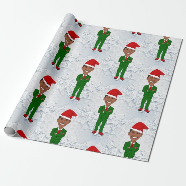 barack obama santas wrapping paper (Unrolled)