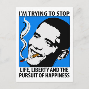 Barack Obama Satire / Parody Postcard