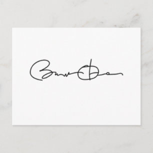 Barack Obama Signature Series (Black) Postcard