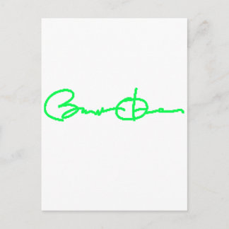 Barack Obama Signature Series (Green) Postcard