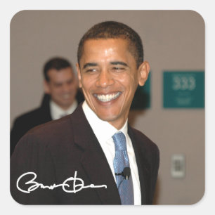 Barack Obama Square Sticker