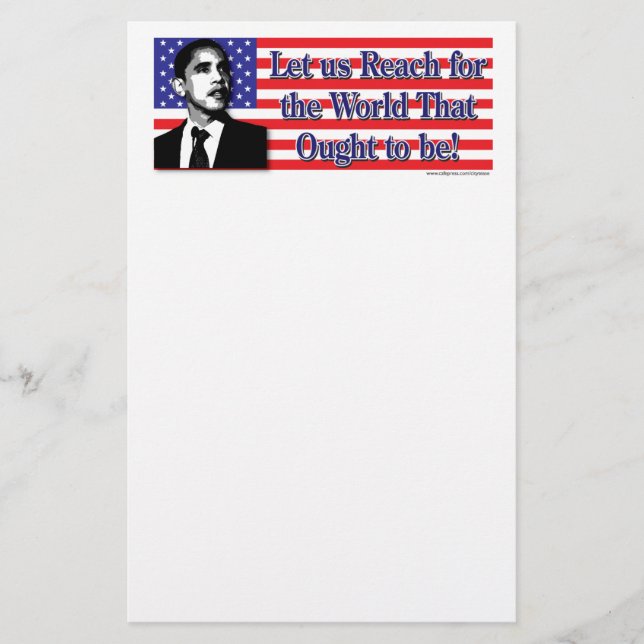 Barack Obama Stationery (Front)