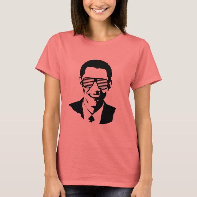 Barack Obama Sunglasses T-Shirt (Front)