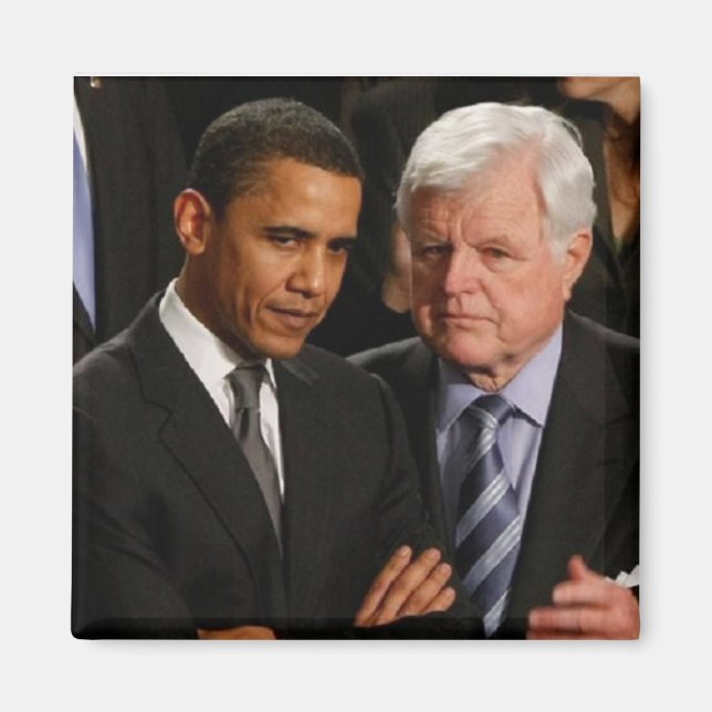 Barack Obama & Ted Kennedy Magnet (Front)