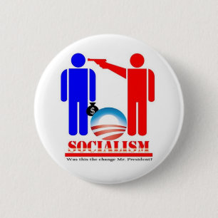 Barack Obama the Socialist 6 Cm Round Badge