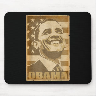 Barack Obama Torn Poster Mouse Pad