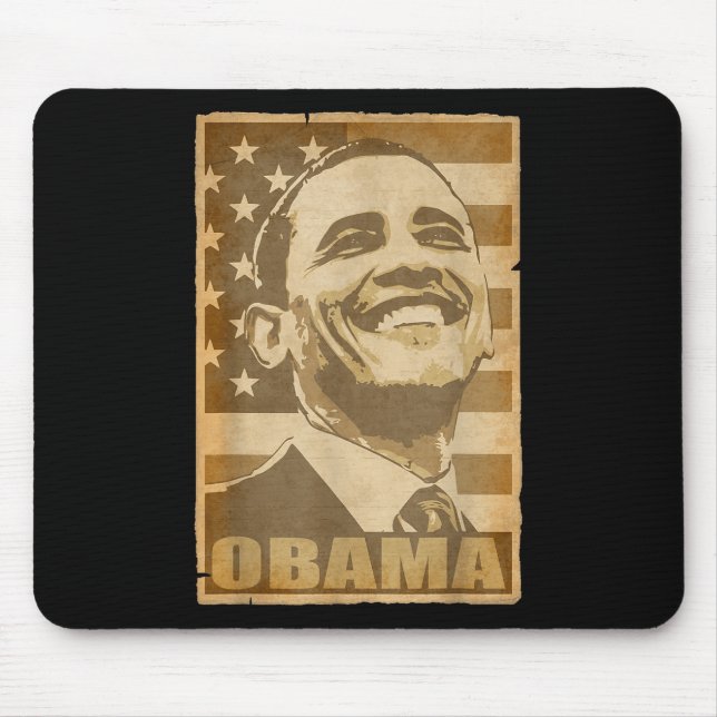 Barack Obama Torn Poster  Mouse Pad (Front)