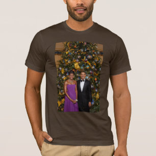 Barack Obama US President White House Christmas Sl T-Shirt