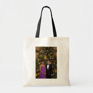 Barack Obama US President White House Christmas Tote Bag
