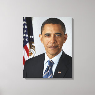 Barack Obama US President White House Portrait Canvas Print