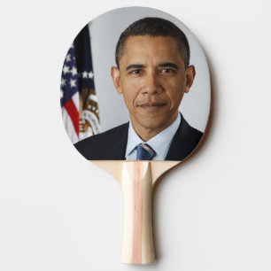 Barack Obama US President White House Portrait  Ping Pong Paddle