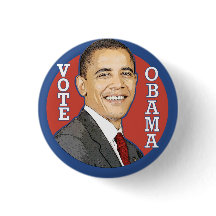 Barack Obama VOTE Button