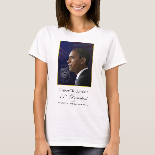 Barack Obama with President Kennedy Shirt (Front)