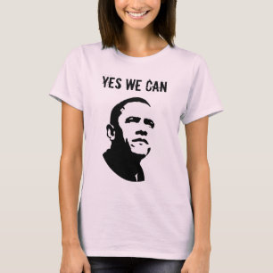 Barack Obama YES WE CAN (Both sides) T-Shirt