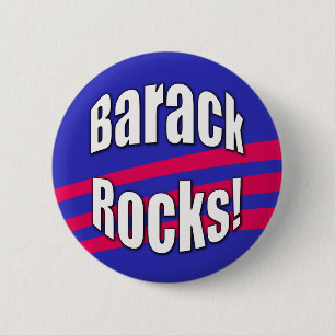 Barack Rocks! Button