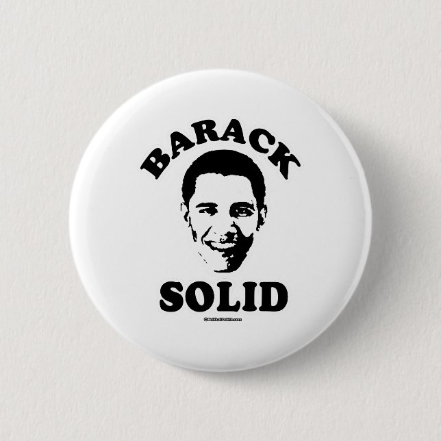 BARACK SOLID 6 CM ROUND BADGE (Front)